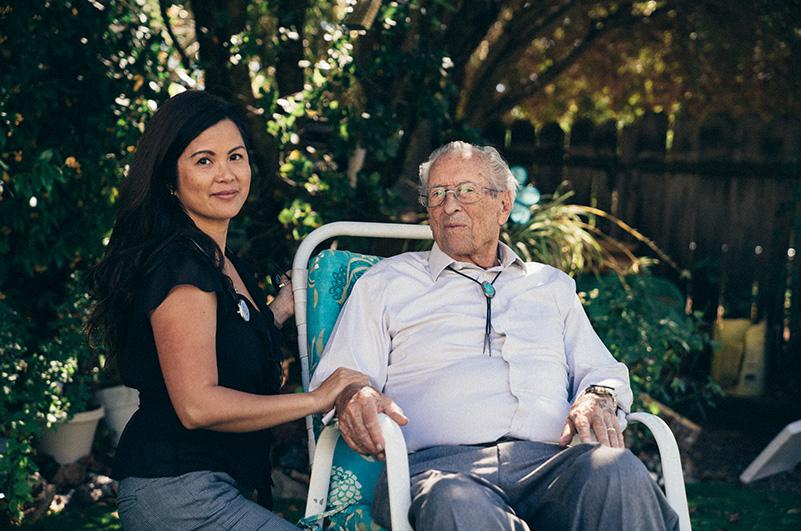 Case Manager Quote nurse providing care for older man